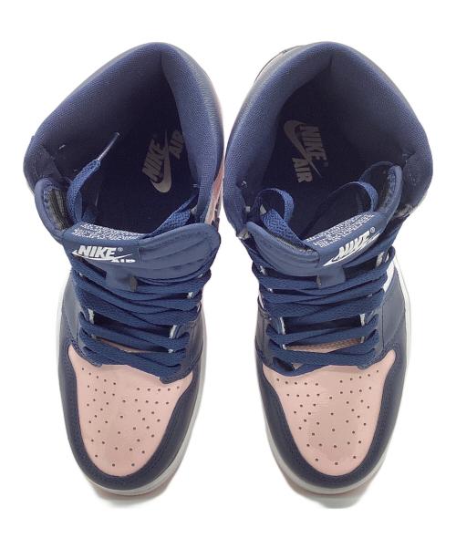 NIKE（ナイキ）NIKE (ナイキ) WMNS AIR JORDAN 1 RETRO HIGH OG SE ピンク×ブラック サイズ:25の古着・服飾アイテム