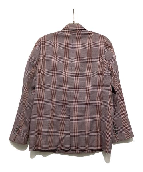 Acne studios（アクネ ストゥディオス）Acne studios (アクネ ストゥディオス) テーラードジャケット オレンジ×ブルー サイズ:36の古着・服飾アイテム