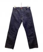 RESOLUTEリゾルト）の古着「ボタンフライデニムパンツ」｜インディゴ