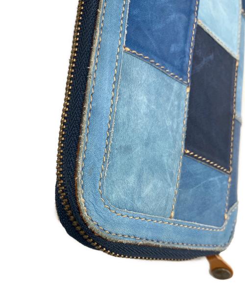 the rosetta stone（ザロゼッタストーン）the rosetta stone (ザロゼッタストーン) 長財布 ブルーの古着・服飾アイテム
