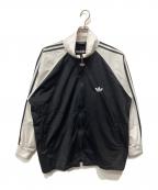 adidasアディダス）の古着「レトロタグジャケット」｜ブラック×ホワイト