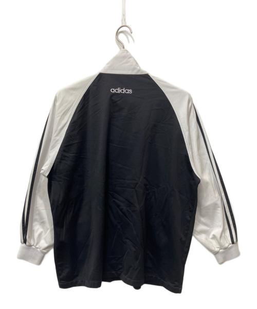 adidas（アディダス）adidas (アディダス) レトロタグジャケット ブラック×ホワイト サイズ:Lの古着・服飾アイテム