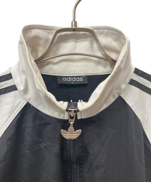 adidas（アディダス）adidas (アディダス) レトロタグジャケット ブラック×ホワイト サイズ:Lの古着・服飾アイテム