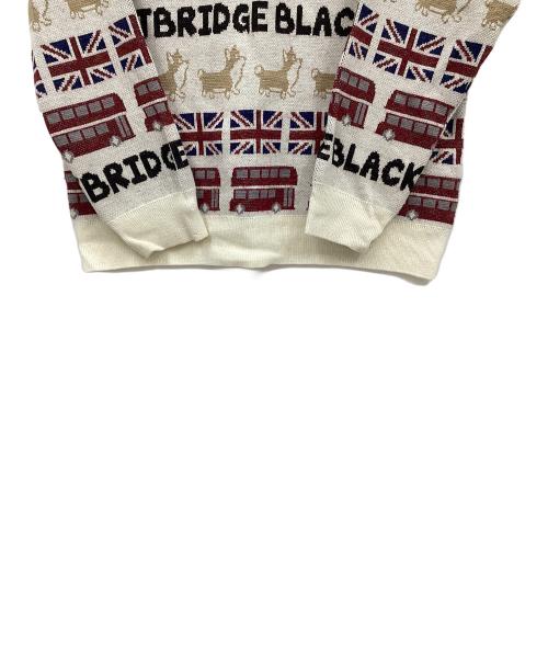 BLACK LABEL CRESTBRIDGE（ブラックレーベル クレストブリッジ）BLACK LABEL CRESTBRIDGE (ブラックレーベル クレストブリッジ) ブリティッシュフェスティブニット ホワイト×レッド×ネイビー サイズ:Mの古着・服飾アイテム