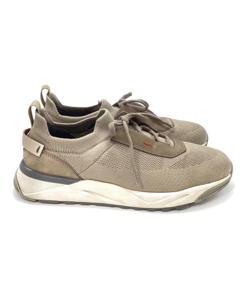 Santoni（サントーニ）Santoni (サントーニ) スニーカー ベージュ サイズ:UK71/2の古着・服飾アイテム
