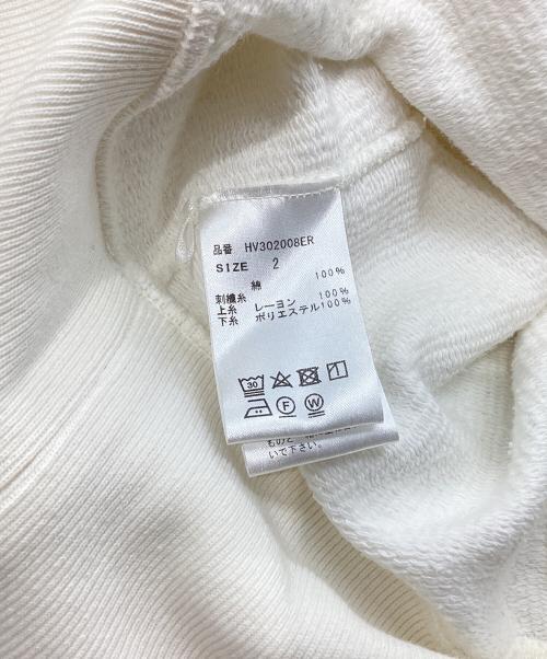 HUM VENT（ヒューベント）HUM VENT (ヒューベント) プルオーバーパーカー ホワイト サイズ:2の古着・服飾アイテム