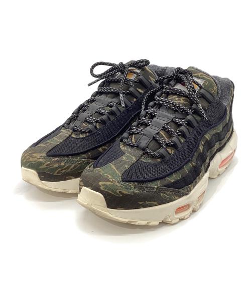 NIKE（ナイキ）NIKE (ナイキ) CarHartt (カーハート) スニーカー グリーン×ブラウン×ブラック サイズ:25の古着・服飾アイテム