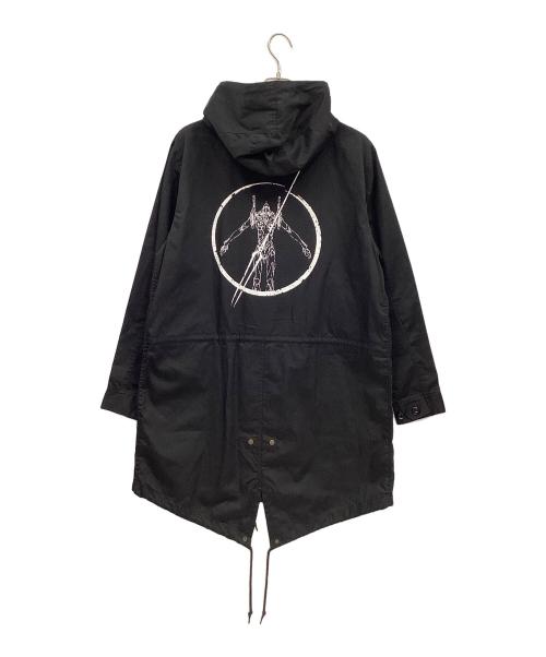 RADIO EVA HOLLYWOOD STAR（ラジオエヴァハリウッドスター）RADIO EVA HOLLYWOOD STAR (ラジオエヴァハリウッドスター) モッズコート ブラック サイズ:Lの古着・服飾アイテム