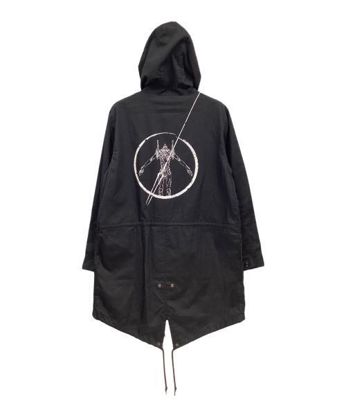 RADIO EVA HOLLYWOOD STAR（ラジオエヴァハリウッドスター）RADIO EVA HOLLYWOOD STAR (ラジオエヴァハリウッドスター) モッズコート ブラック サイズ:Lの古着・服飾アイテム