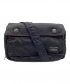 PORTERポーター）の古着「タンカーショルダーバッグ」｜ブラック×オレンジ