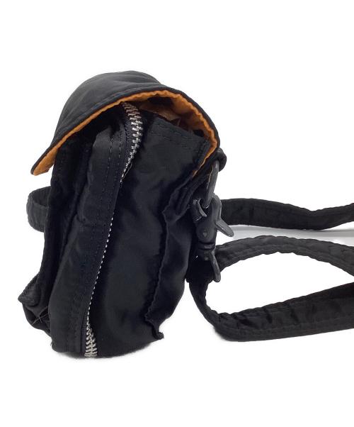 PORTER（ポーター）PORTER (ポーター) タンカーショルダーバッグ ブラック×オレンジの古着・服飾アイテム