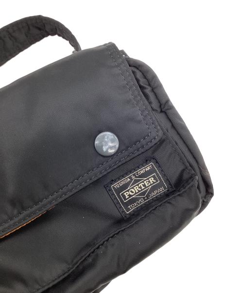 PORTER（ポーター）PORTER (ポーター) タンカーショルダーバッグ ブラック×オレンジの古着・服飾アイテム