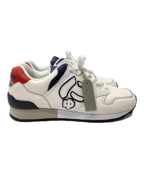 via SANGACIO（ヴィア・サンガチオ）via SANGACIO (ヴィア・サンガチオ) スニーカー ネイビー×レッド サイズ:24.5の古着・服飾アイテム