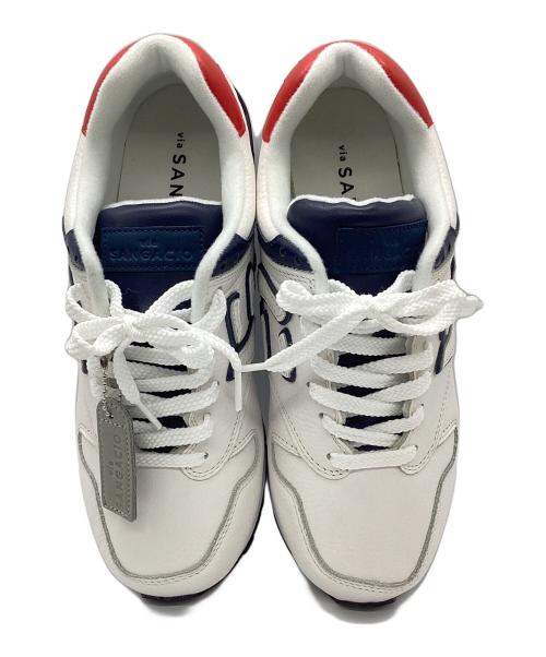 via SANGACIO（ヴィア・サンガチオ）via SANGACIO (ヴィア・サンガチオ) スニーカー ネイビー×レッド サイズ:24.5の古着・服飾アイテム