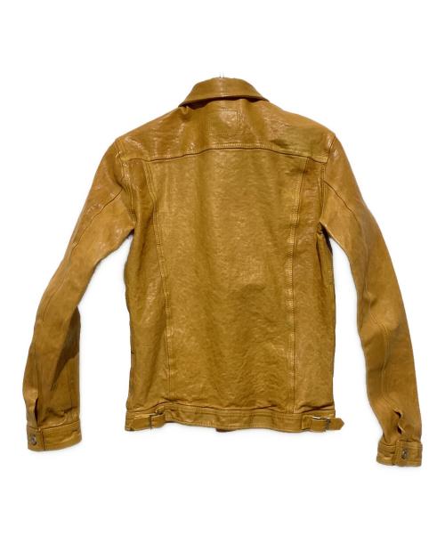 ISAMU KATAYAMA BACKLASH（イサムカタヤマ・バックラッシュ）ISAMU KATAYAMA BACKLASH (イサムカタヤマ・バックラッシュ) レザージャケット オレンジ サイズ:Lの古着・服飾アイテム