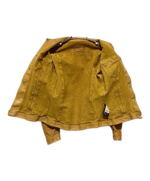 ISAMU KATAYAMA BACKLASH（イサムカタヤマ・バックラッシュ）ISAMU KATAYAMA BACKLASH (イサムカタヤマ・バックラッシュ) レザージャケット オレンジ サイズ:Lの古着・服飾アイテム