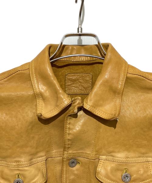 ISAMU KATAYAMA BACKLASH（イサムカタヤマ・バックラッシュ）ISAMU KATAYAMA BACKLASH (イサムカタヤマ・バックラッシュ) レザージャケット オレンジ サイズ:Lの古着・服飾アイテム