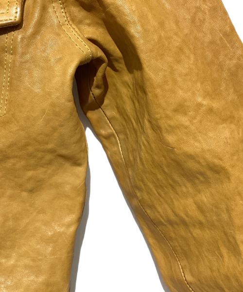 ISAMU KATAYAMA BACKLASH（イサムカタヤマ・バックラッシュ）ISAMU KATAYAMA BACKLASH (イサムカタヤマ・バックラッシュ) レザージャケット オレンジ サイズ:Lの古着・服飾アイテム