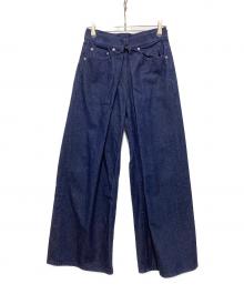 JOHN LAWRENCE SULLIVAN（ジョン ローレンス サリバン）の古着「ワイドデニムパンツ」｜インディゴ