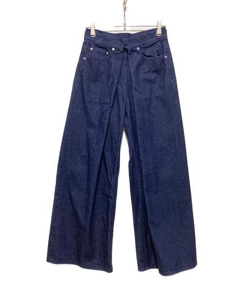 JOHN LAWRENCE SULLIVAN（ジョン ローレンス サリバン）JOHN LAWRENCE SULLIVAN (ジョン ローレンス サリバン) ワイドデニムパンツ インディゴ サイズ:Mの古着・服飾アイテム