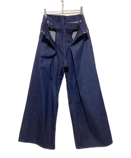 JOHN LAWRENCE SULLIVAN（ジョン ローレンス サリバン）JOHN LAWRENCE SULLIVAN (ジョン ローレンス サリバン) ワイドデニムパンツ インディゴ サイズ:Mの古着・服飾アイテム
