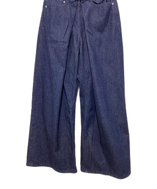 JOHN LAWRENCE SULLIVAN（ジョン ローレンス サリバン）JOHN LAWRENCE SULLIVAN (ジョン ローレンス サリバン) ワイドデニムパンツ インディゴ サイズ:Mの古着・服飾アイテム