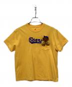 doubletダブレット）の古着「チアリーディングベアTシャツ」｜オレンジ