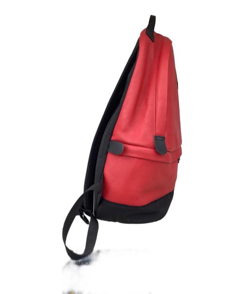THE NORTH FACE（ザ ノース フェイス）THE NORTH FACE (ザ ノース フェイス) SUPREME (シュプリーム) シュプリーム/ザ ノース フェイス/NF0A3G73/レザーデイパック レッド×ブラックの古着・服飾アイテム