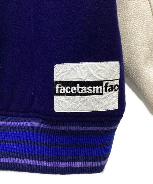 FACETASM（ファセッタズム）FACETASM (ファセッタズム) STAY GOLD STADIUM JACKET ブルー×ホワイト サイズ:4の古着・服飾アイテム