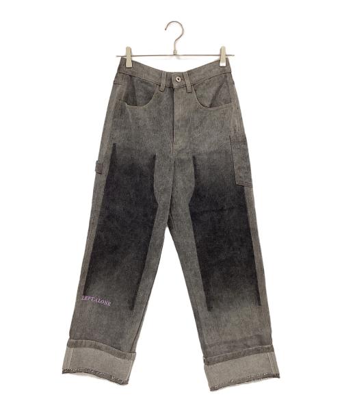 Left Alone（レフトアローン）Left Alone (レフトアローン) PEEL OFF DENIM PANTS ブラック サイズ:M 未使用品の古着・服飾アイテム