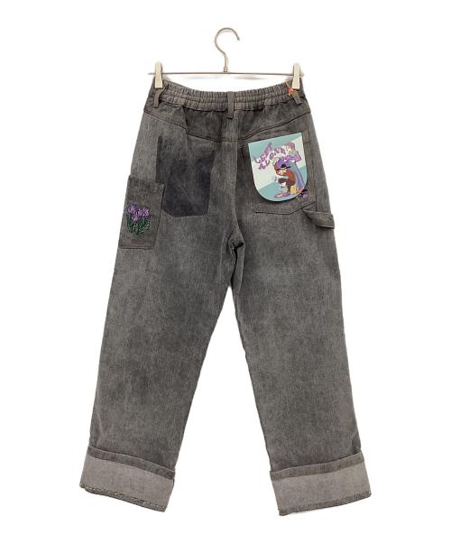 Left Alone（レフトアローン）Left Alone (レフトアローン) PEEL OFF DENIM PANTS ブラック サイズ:M 未使用品の古着・服飾アイテム