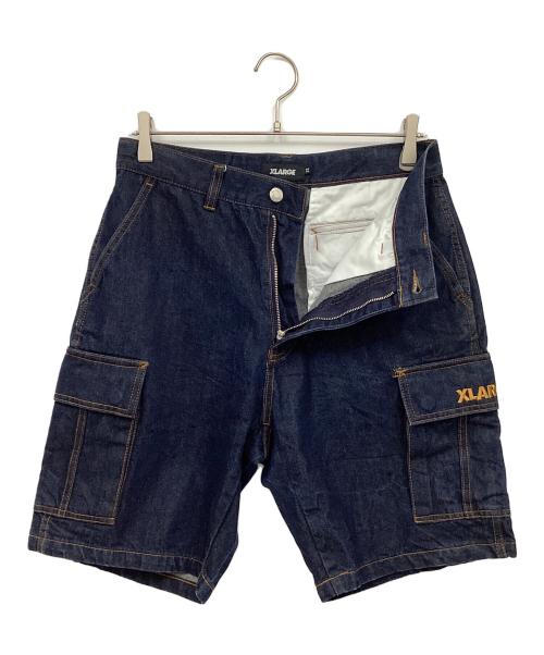 X-LARGE（エクストララージ）X-LARGE (エクストララージ) デニムショートパンツ インディゴ サイズ:81㎝(W32)の古着・服飾アイテム