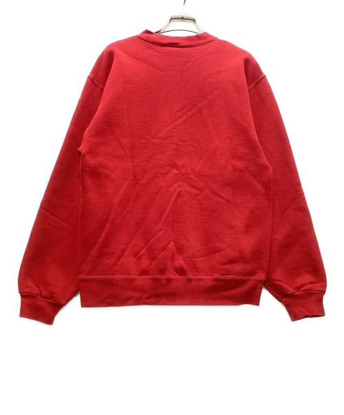 DISNEY（ディズニー）DISNEY (ディズニー) レトロ刺繍スウェット レッド サイズ:SMALLの古着・服飾アイテム