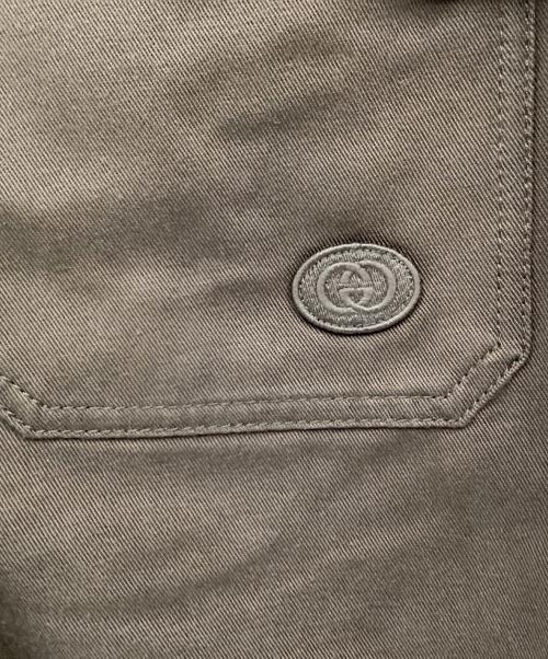 GUCCI（グッチ）GUCCI (グッチ) ラインパンツ オリーブ サイズ:46 未使用品の古着・服飾アイテム