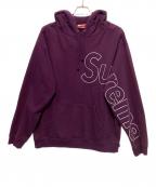 SUPREMEシュプリーム）の古着「Reflective Hoodedsweatshirt」｜パープル×ホワイト