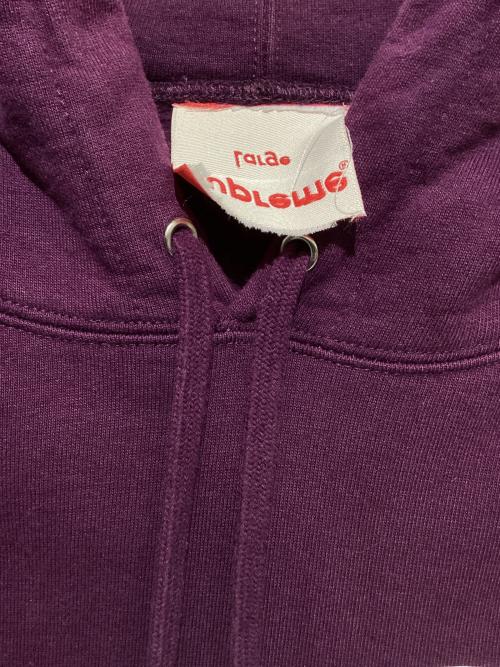 SUPREME（シュプリーム）SUPREME (シュプリーム) Reflective Hoodedsweatshirt パープル×ホワイト サイズ:Lの古着・服飾アイテム