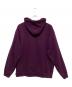 SUPREME (シュプリーム) Reflective Hoodedsweatshirt パープル×ホワイト サイズ:L：13000円