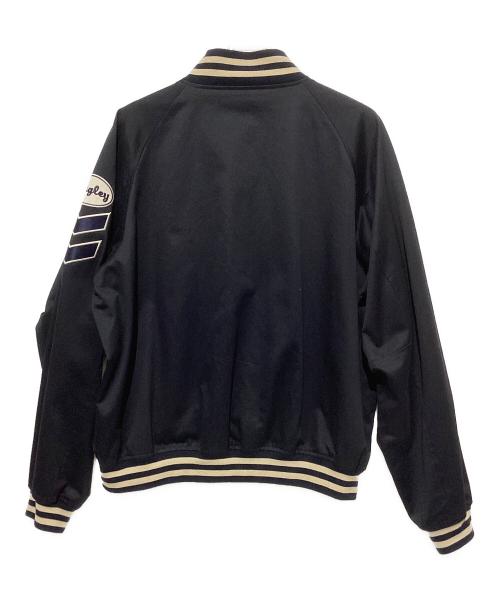Quigley（キグリー）Quigley (キグリー) COTTON VARSITY JACKET ネイビー サイズ:Lの古着・服飾アイテム