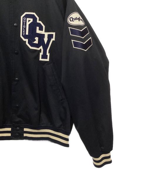 Quigley（キグリー）Quigley (キグリー) COTTON VARSITY JACKET ネイビー サイズ:Lの古着・服飾アイテム