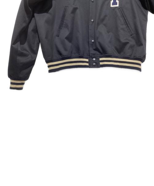 Quigley（キグリー）Quigley (キグリー) COTTON VARSITY JACKET ネイビー サイズ:Lの古着・服飾アイテム