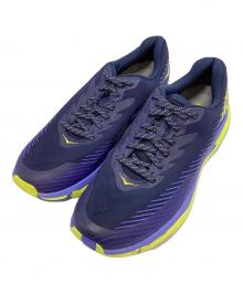 HOKAONEONE（ホカオネオネ）の古着「ランニングシューズ」｜ネイビー×イエロー