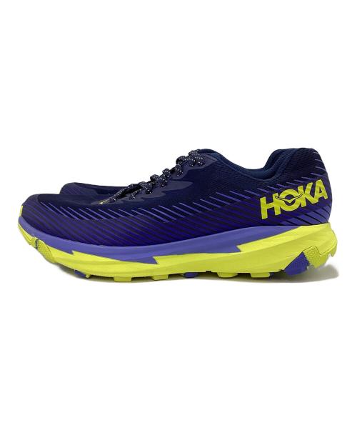 HOKAONEONE（ホカオネオネ）HOKAONEONE (ホカオネオネ) ランニングシューズ ネイビー×イエロー サイズ:29㎝の古着・服飾アイテム