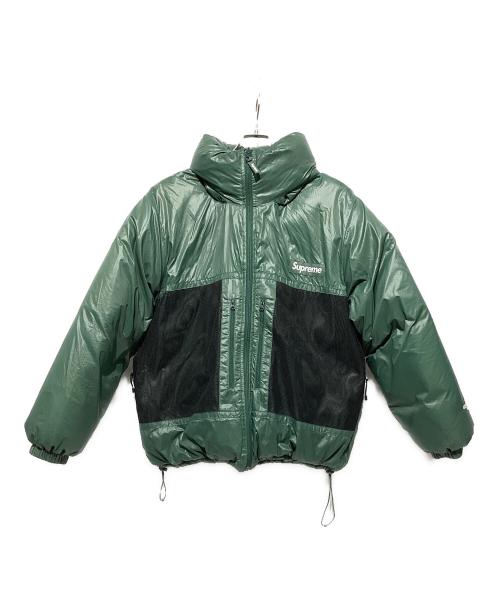 SUPREME（シュプリーム）SUPREME (シュプリーム) Reversible Feather weight Down Puffer Jacket グリーン×ブラック サイズ:Sの古着・服飾アイテム