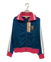 Onitsuka Tiger（オニツカタイガー）の古着「トラックジャケット」｜ピンク×グリーン