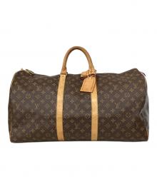 LOUIS VUITTON（ルイ ヴィトン）の古着「ルイヴィトン/モノグラム/キーポル55/M41424/トラベルバッグ」｜ブラウン