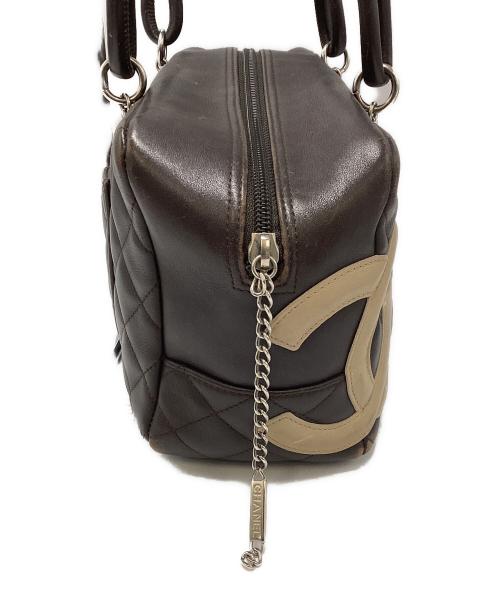 CHANEL（シャネル）CHANEL (シャネル) シャネル/カンボン/ハンドバッグ ブラウン×アイボリーの古着・服飾アイテム