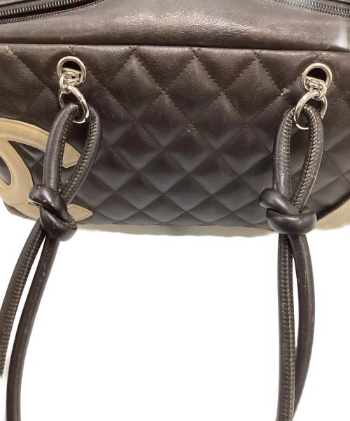 CHANEL（シャネル）CHANEL (シャネル) シャネル/カンボン/ハンドバッグ ブラウン×アイボリーの古着・服飾アイテム