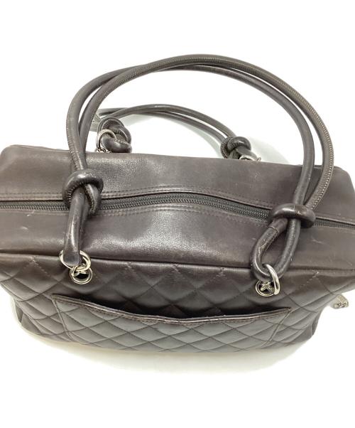 CHANEL（シャネル）CHANEL (シャネル) シャネル/カンボン/ハンドバッグ ブラウン×アイボリーの古着・服飾アイテム