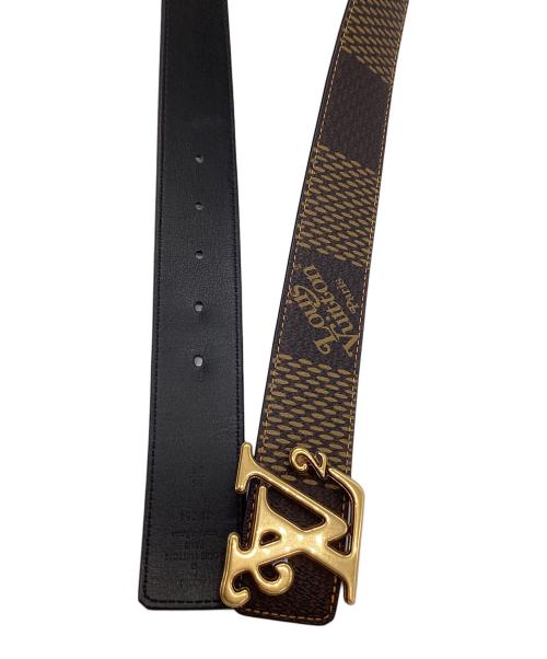 LOUIS VUITTON（ルイ ヴィトン）LOUIS VUITTON (ルイ ヴィトン) サンチュール LVスクエアードリバーシブルの古着・服飾アイテム