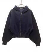 MACPHEEマカフィー）の古着「ダブルフェイスジップアップフーディー」｜ネイビー